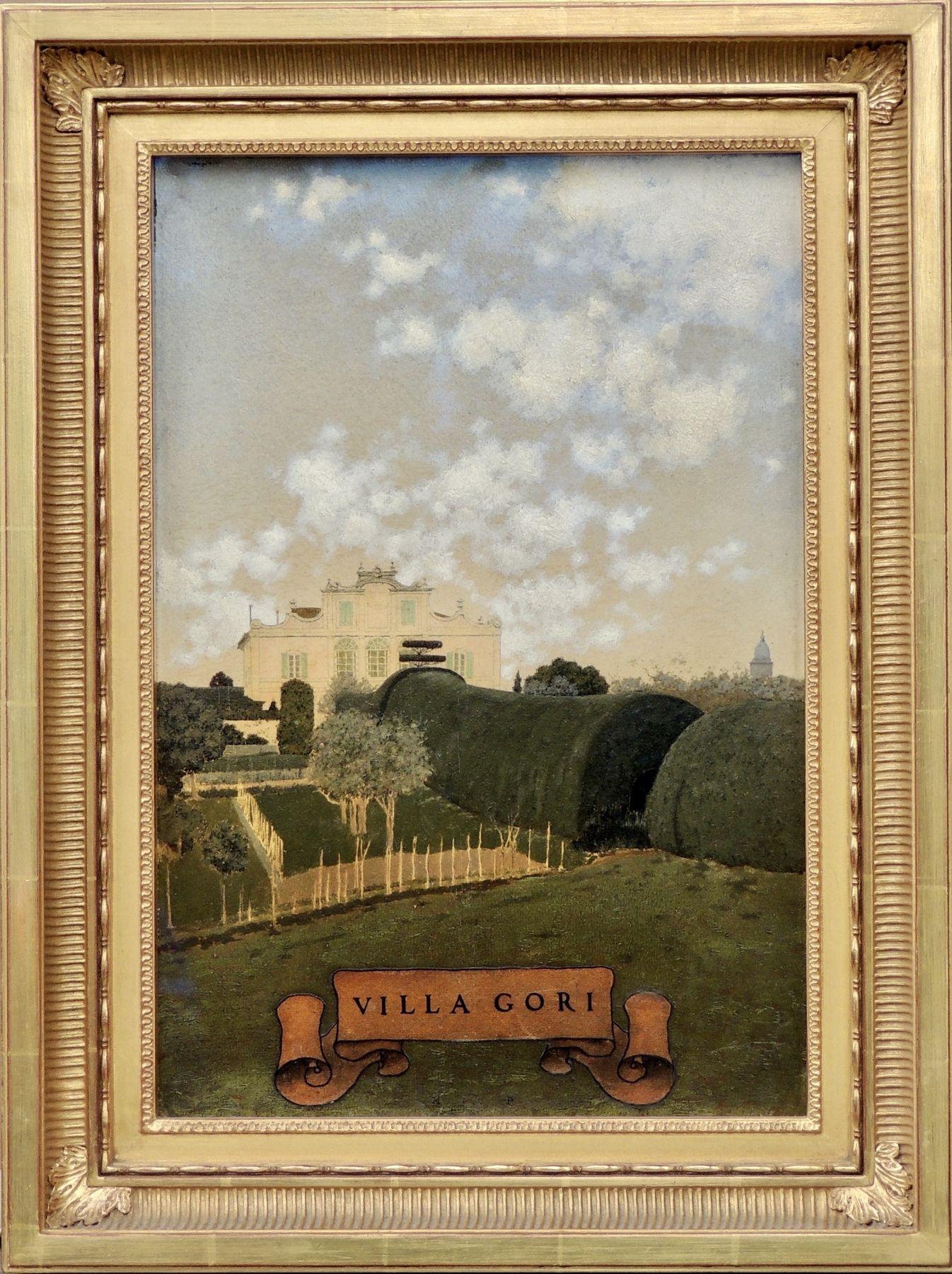 La Palazzina (Villa Gori), Siena  - Painting by Maxfield Parrish
