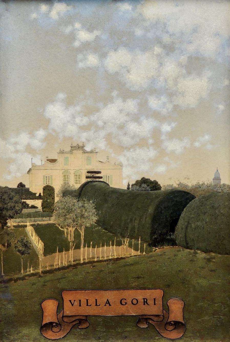 Maxfield Parrish Landscape Painting - La Palazzina (Villa Gori), Siena 