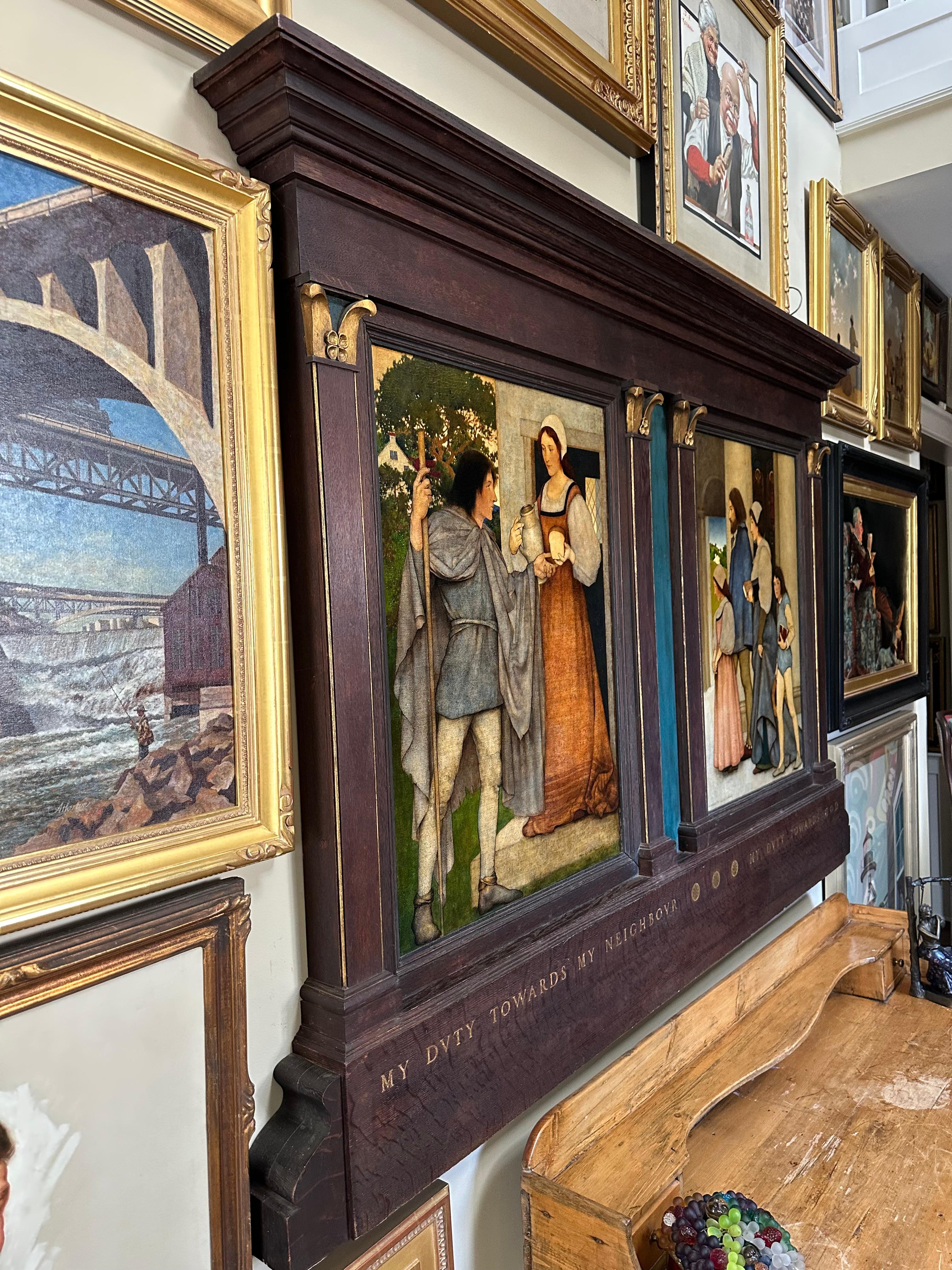 My Duty Towards my Neighbor, and My Duty Towards God (diptych) For Sale 4