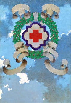 Antique Original Illustration for The Red Cross