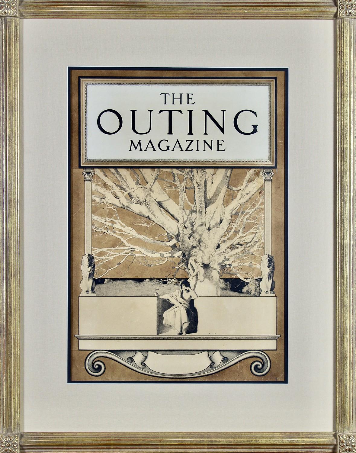 "The Outing Magazine" L'ultima rosa d'estate: illustrazione di copertina originale