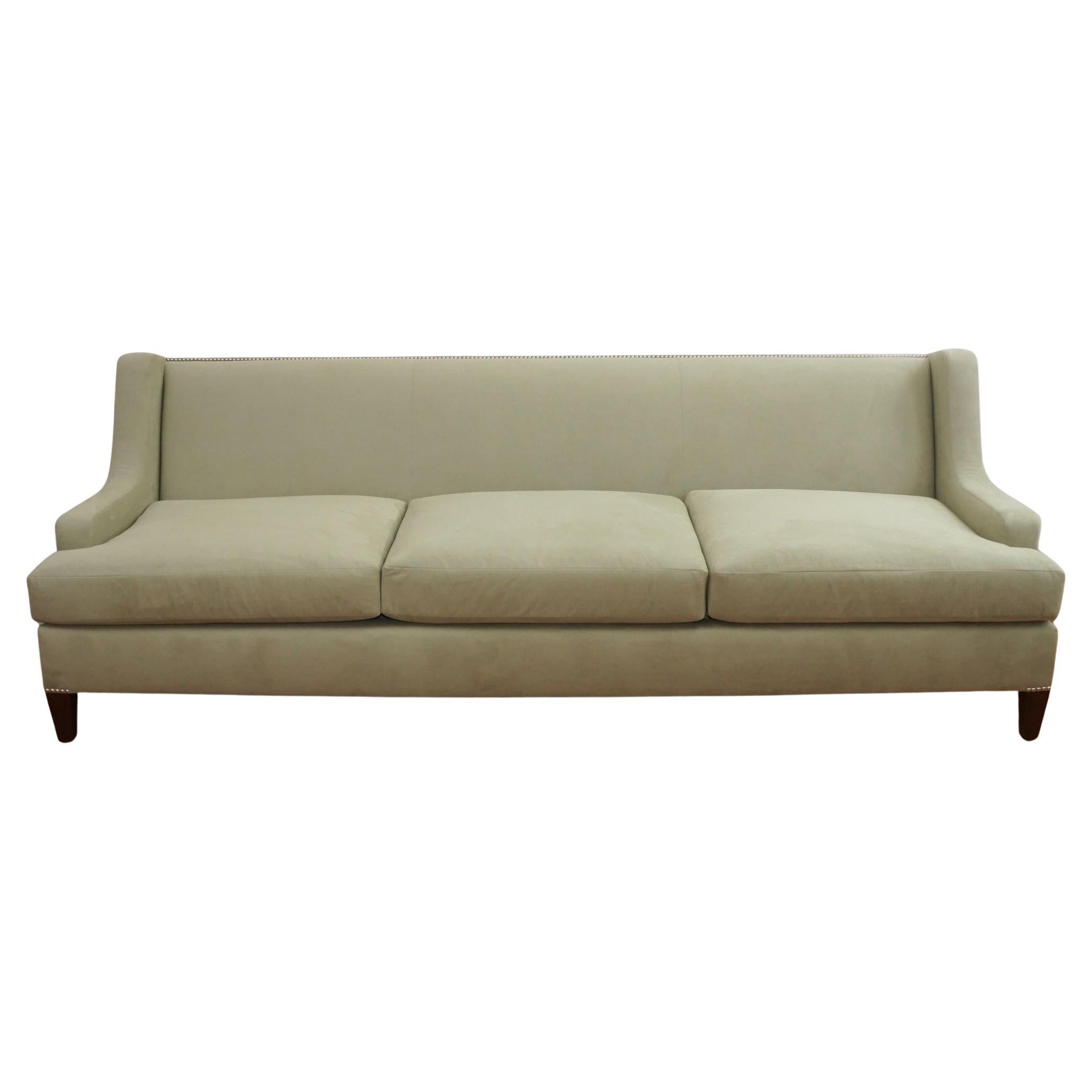 Maxfield Contemporary Tight Back Three-Seat Custom Sofa For Sale