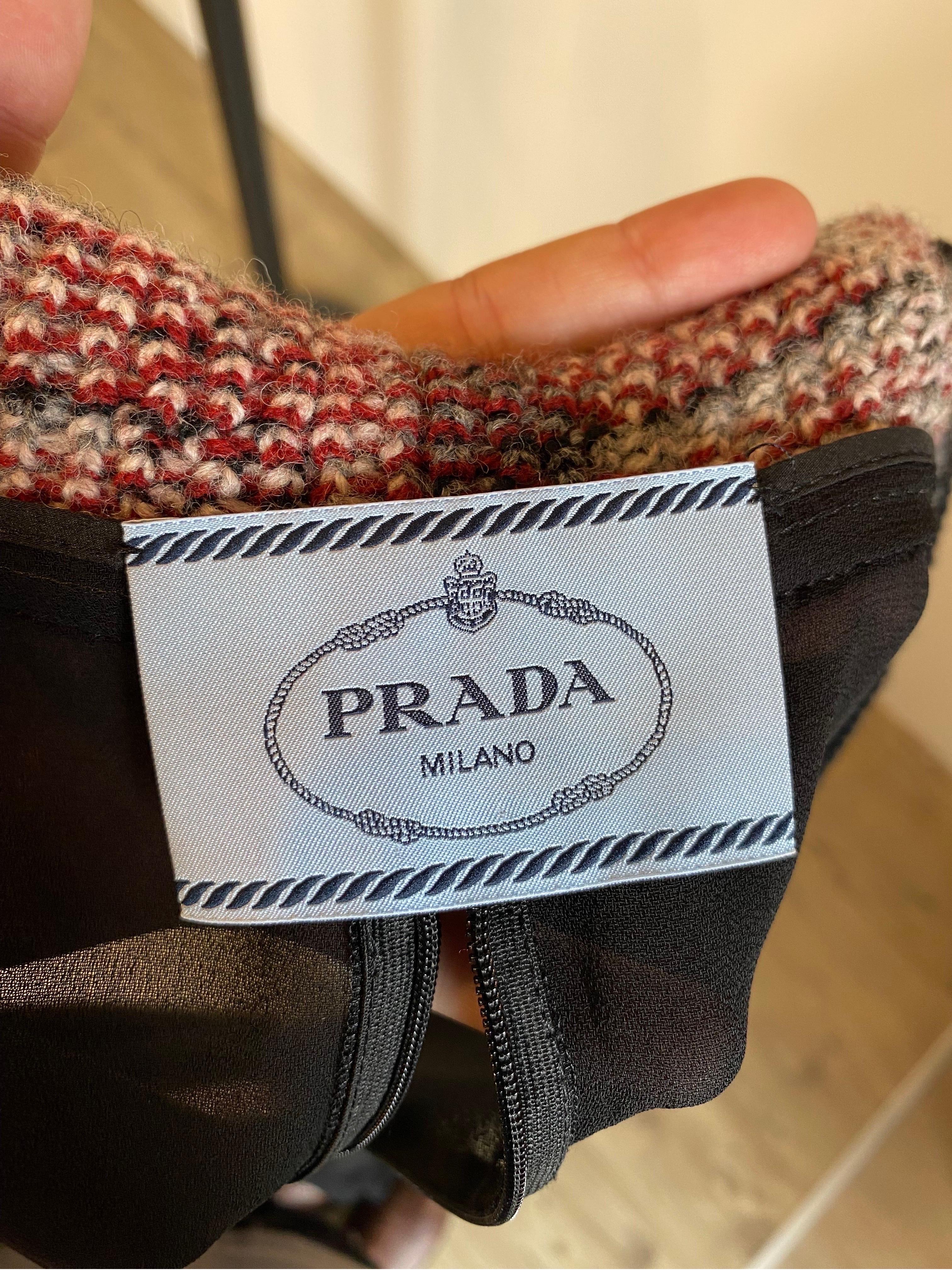 Maxi crepe dress Prada Fall 2021 For Sale 3