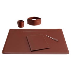 Maxi desk set in leather EBE 5pcs