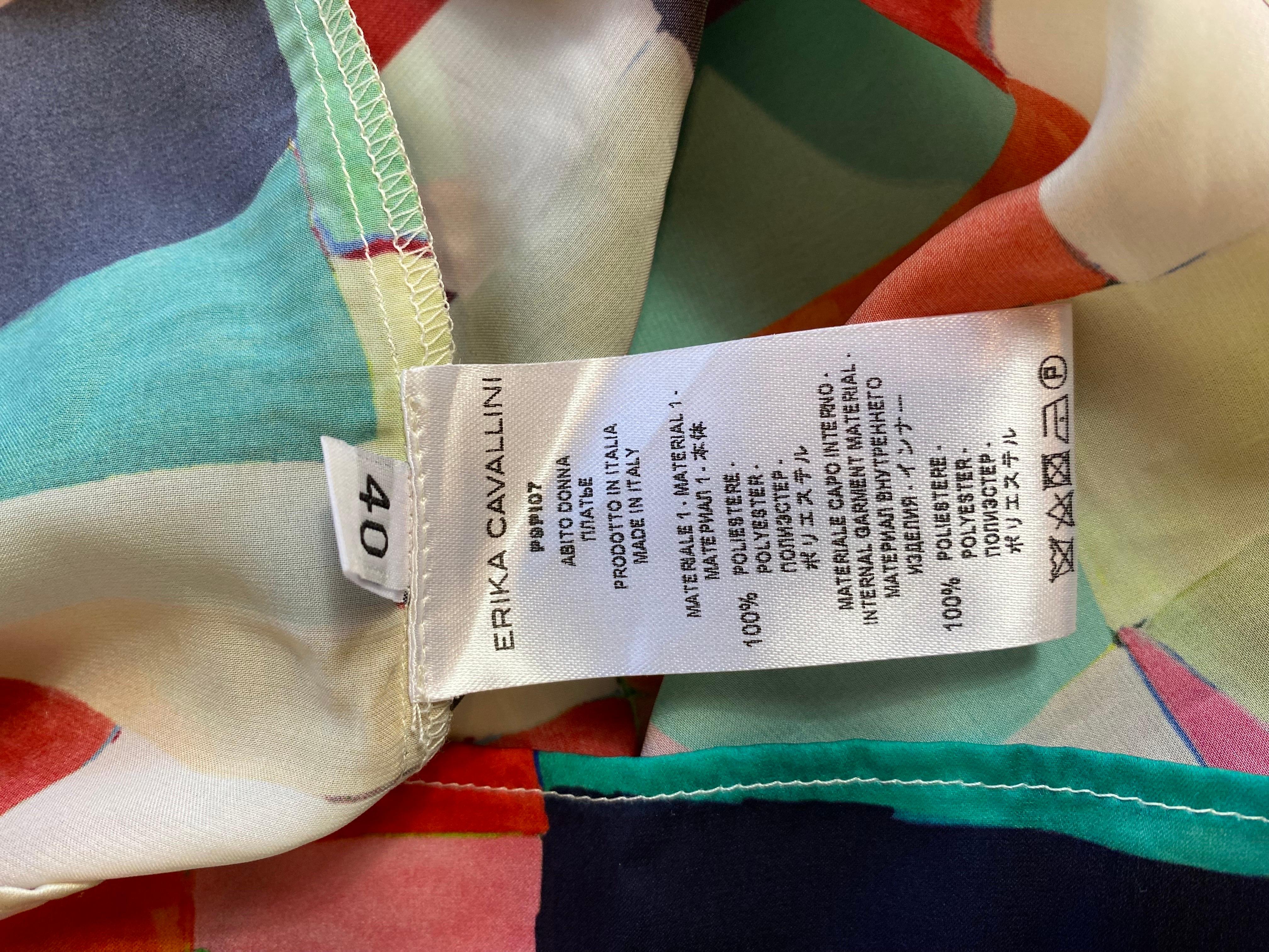 Maxi dress Erika Cavallini print check 3