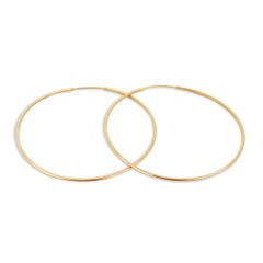 Maxi Hoops In Recycled Gold