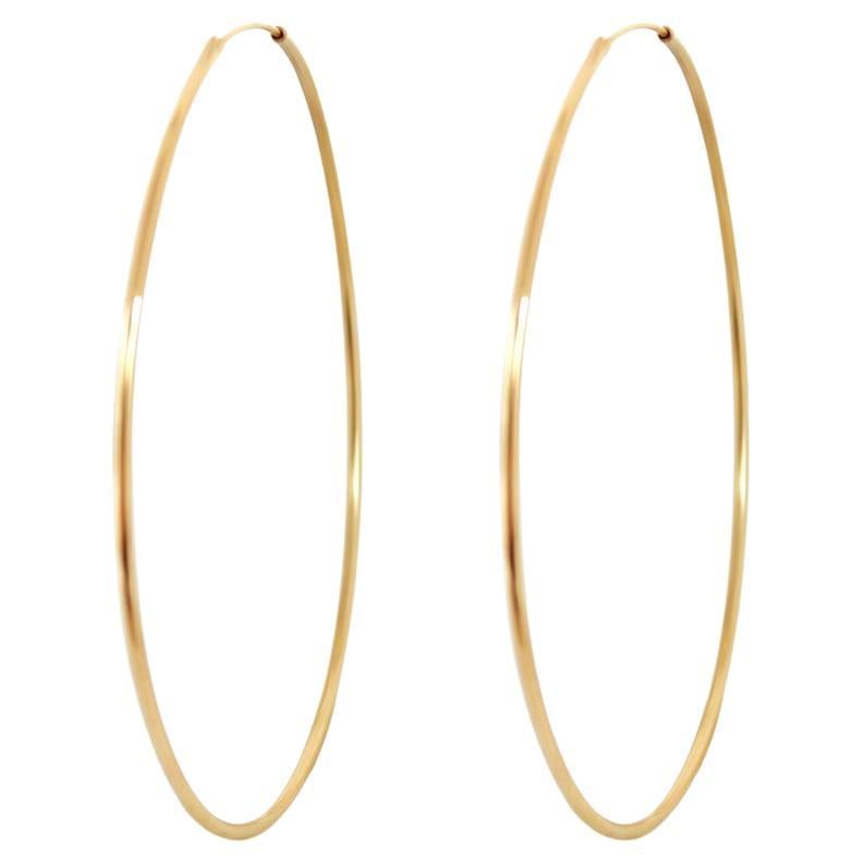 Maxi Hoops In Recycled Gold For Sale