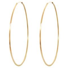 Maxi Hoops In Recycled Gold