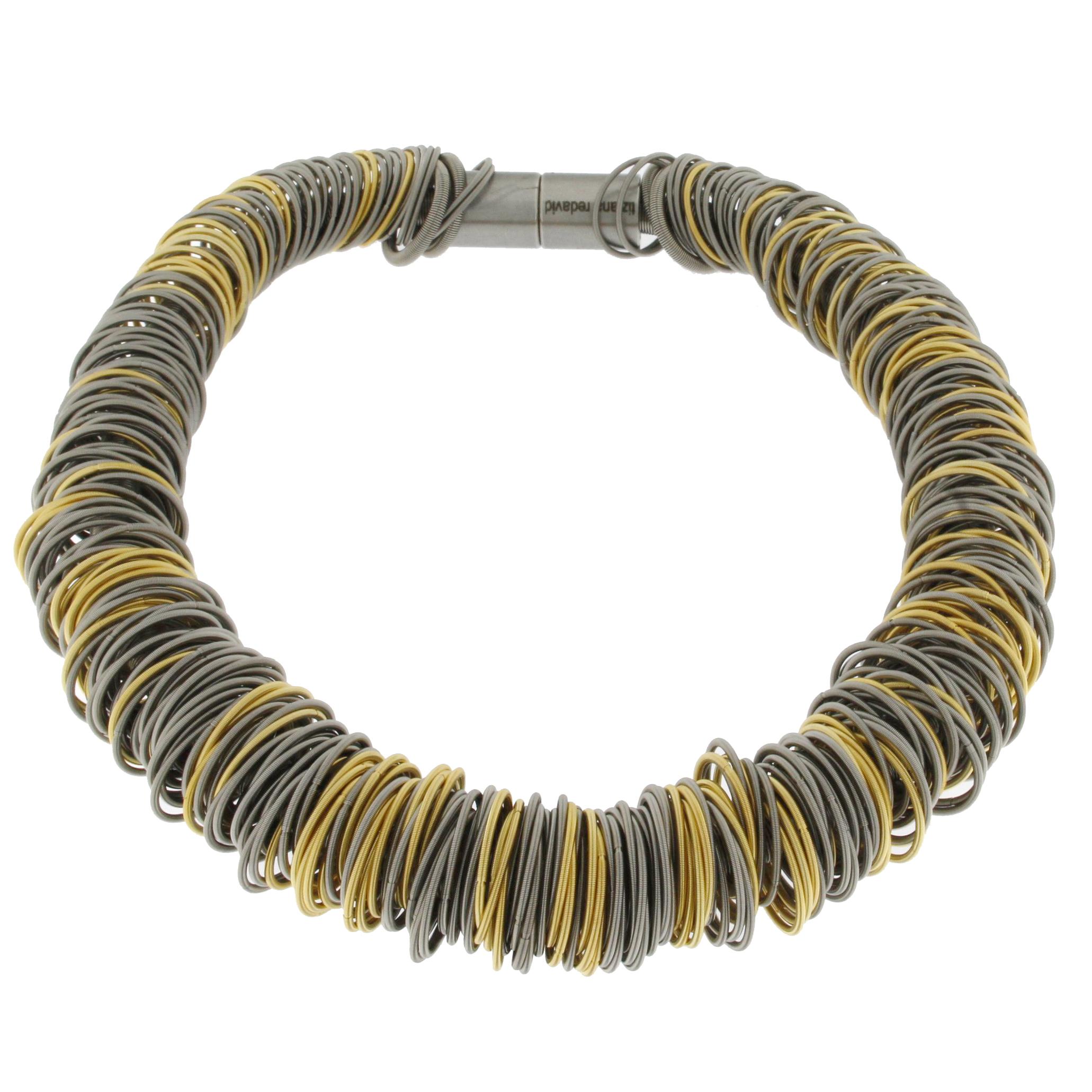 Maxi One Stainless Steel and Gold-Plated Necklace 1