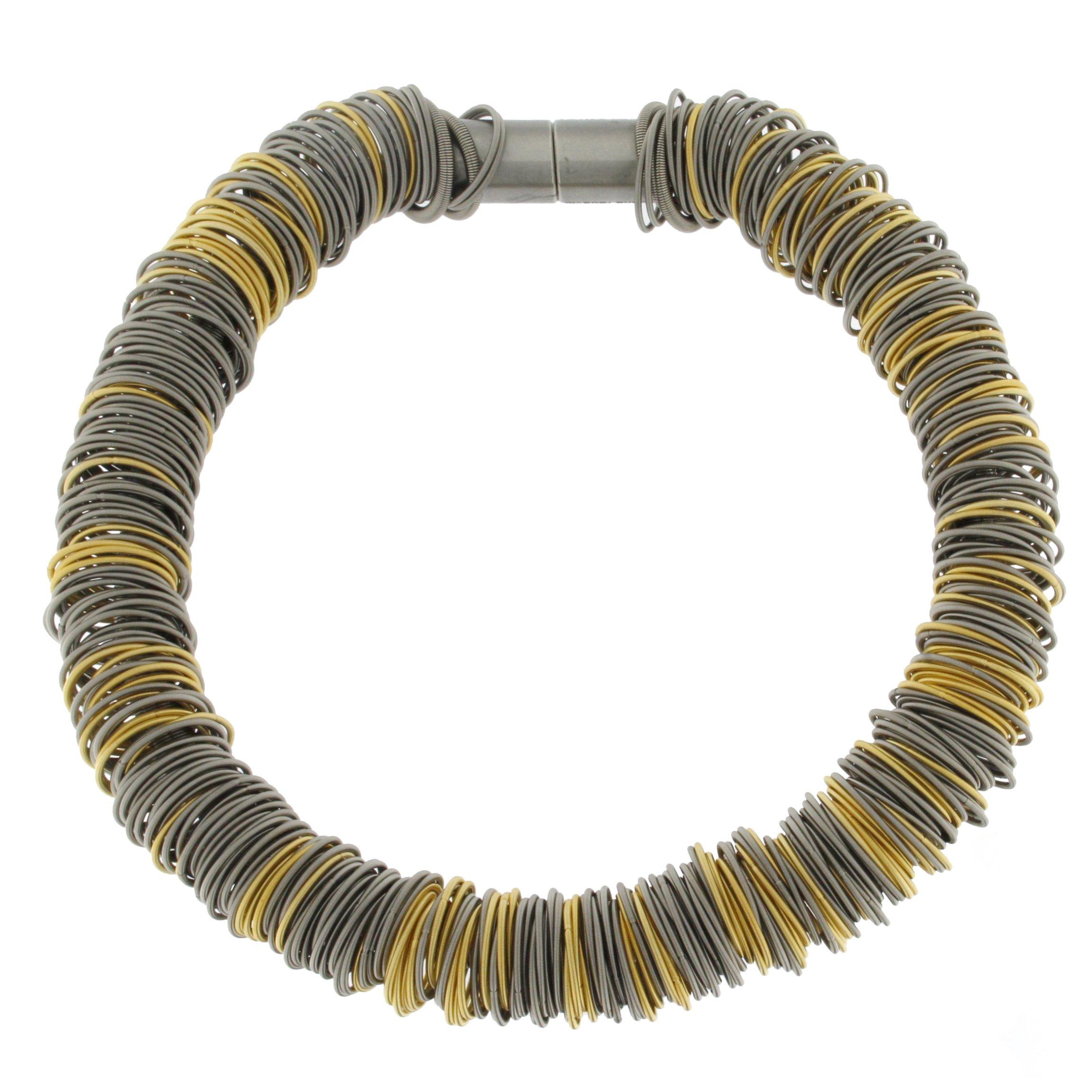 Maxi One Stainless Steel and Gold-Plated Necklace