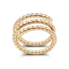 Maxi Serpent Diamant Gelbgold Exklusiver Ring für Sie