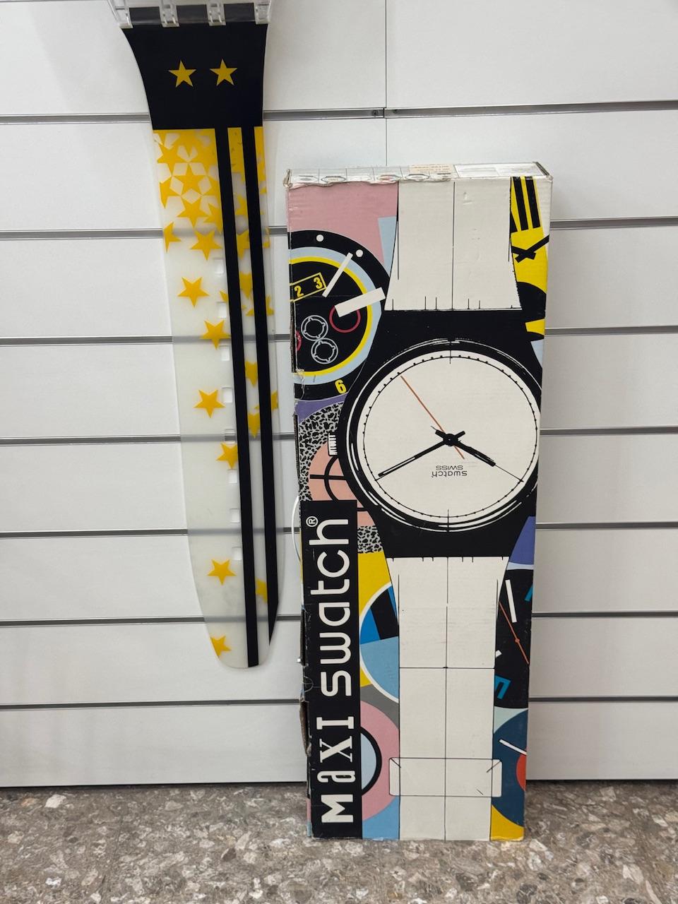 Postmoderno Maxi Swatch da parete Juventus JUVECENTUS Centenario Limited Edition in vendita