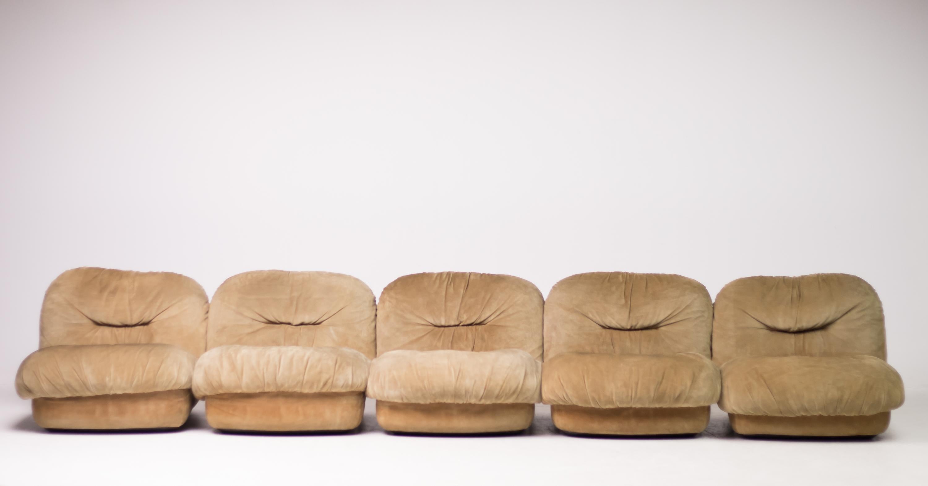 Mid-Century Modern Maxijumbo Lounge Seating by Alberto Rosselli for Saporiti