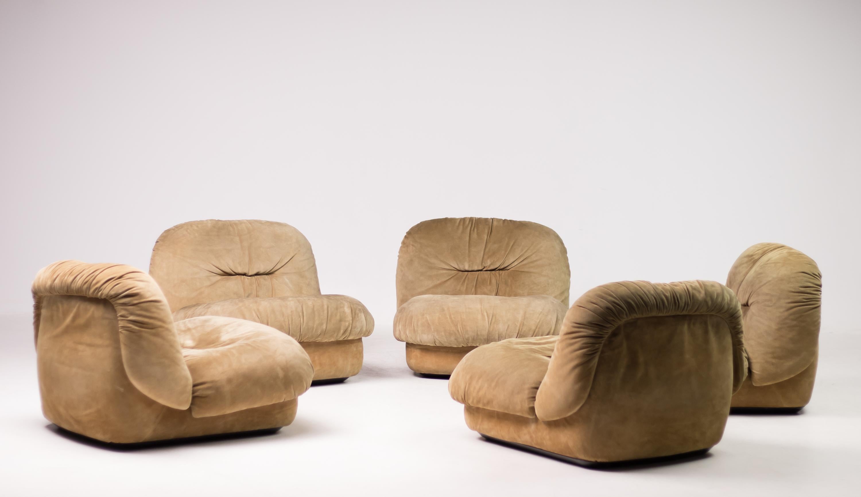 Italian Maxijumbo Lounge Seating by Alberto Rosselli for Saporiti