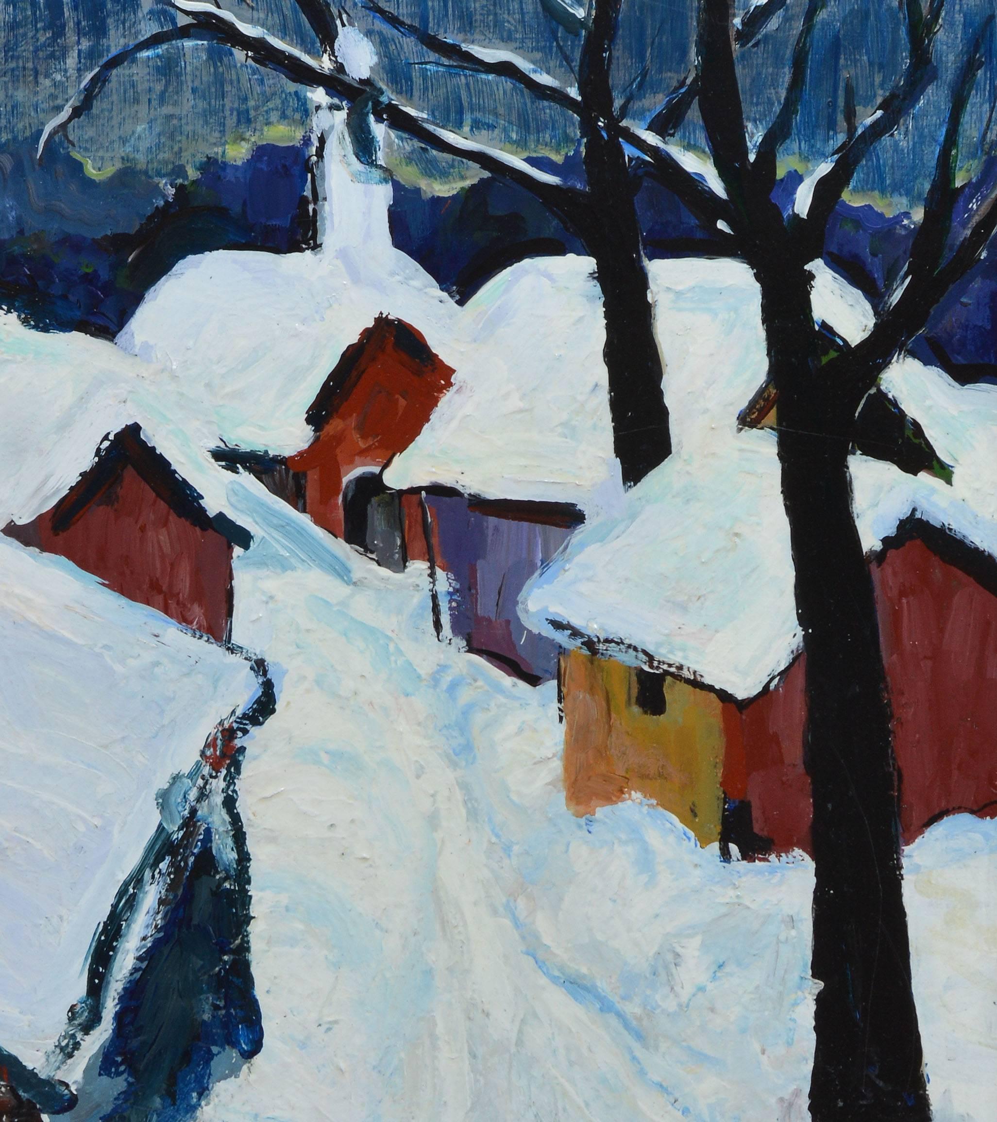 Modernist Winter Landscape by Maxim Bugzester   1