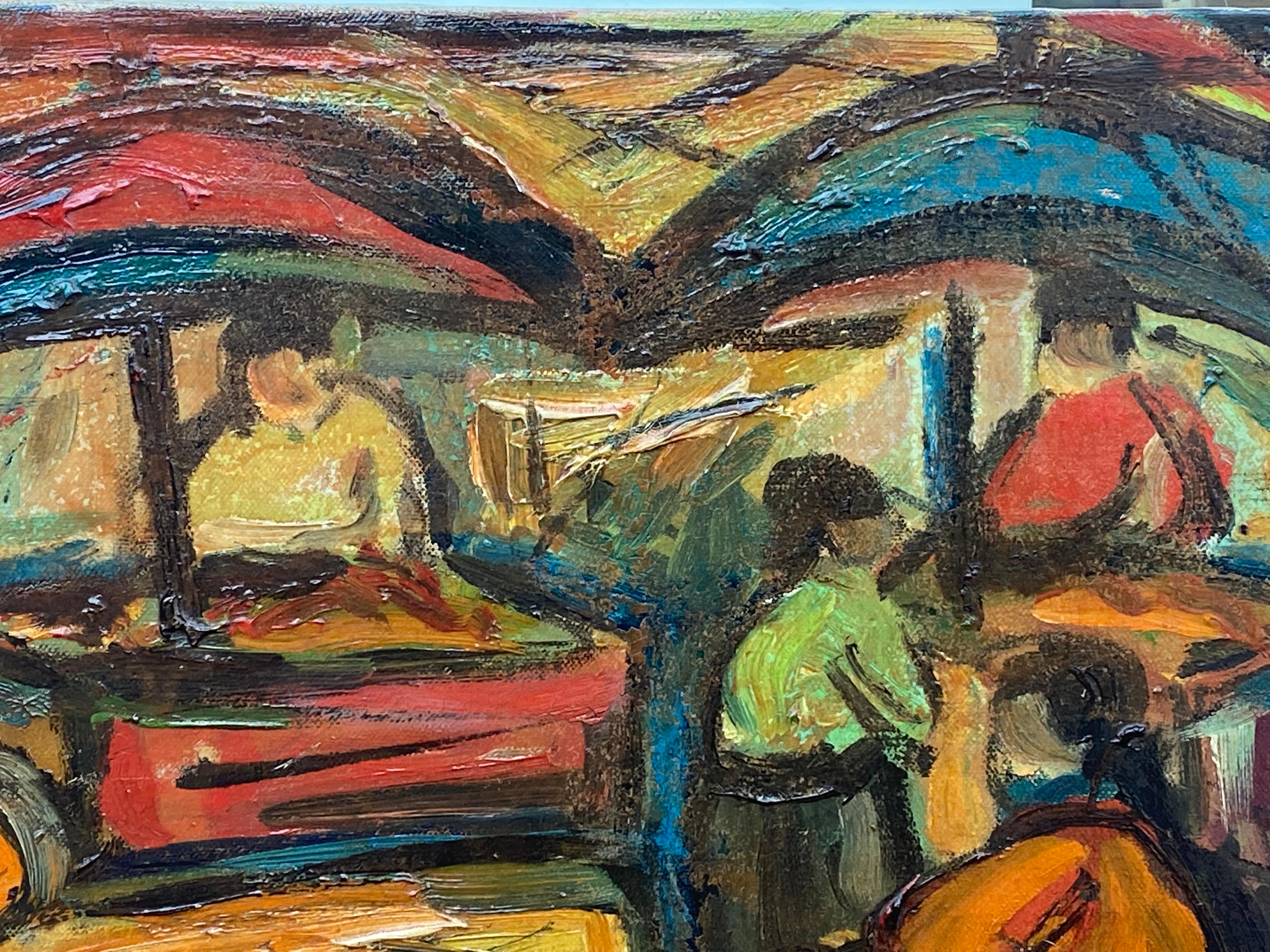 “The Marketplace” - Painting by Maxim Bugzester