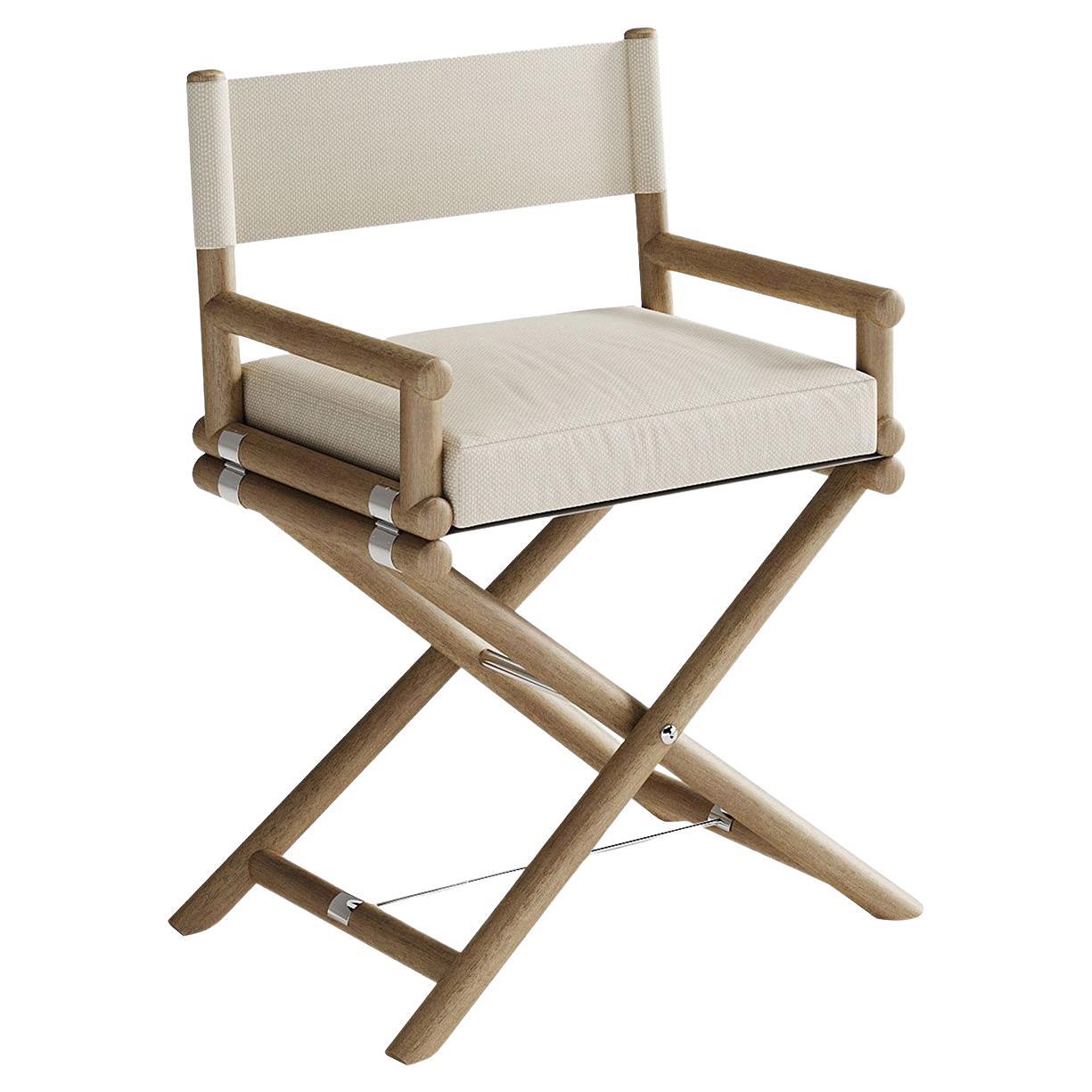 Maxim Off-White Director's Chair by Carlo Colombo For Sale