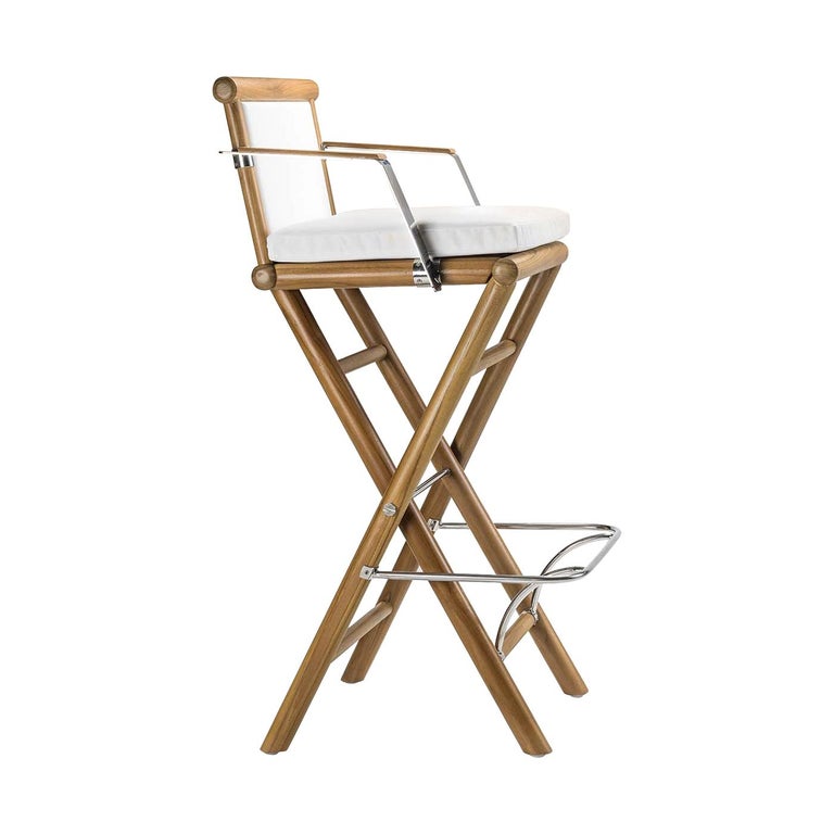 Maxim White Stool by Braid Outdoor For Sale at 1stDibs