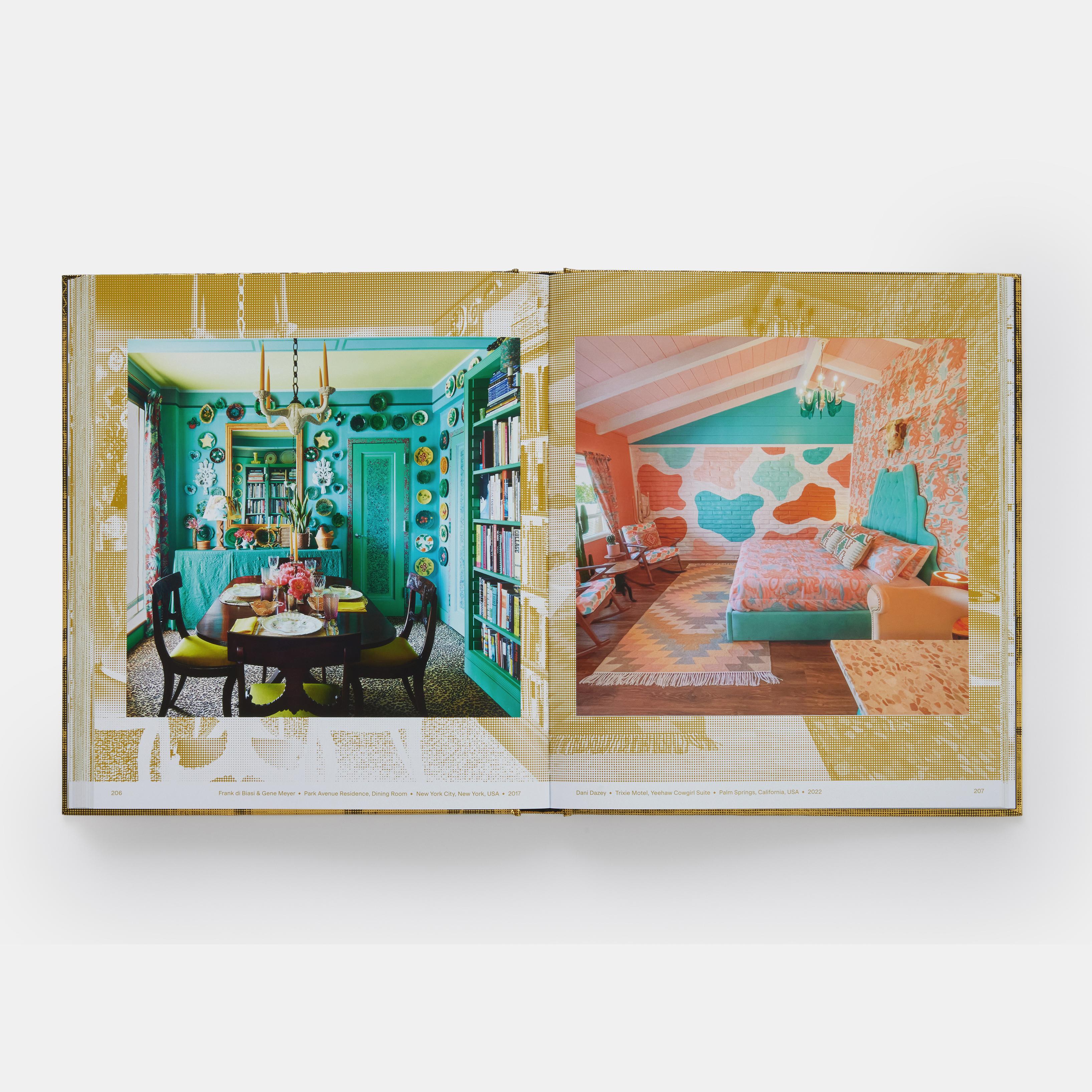 Paper Maximalism: Bold, Bedazzled, Gold, and Tasseled Interiors For Sale