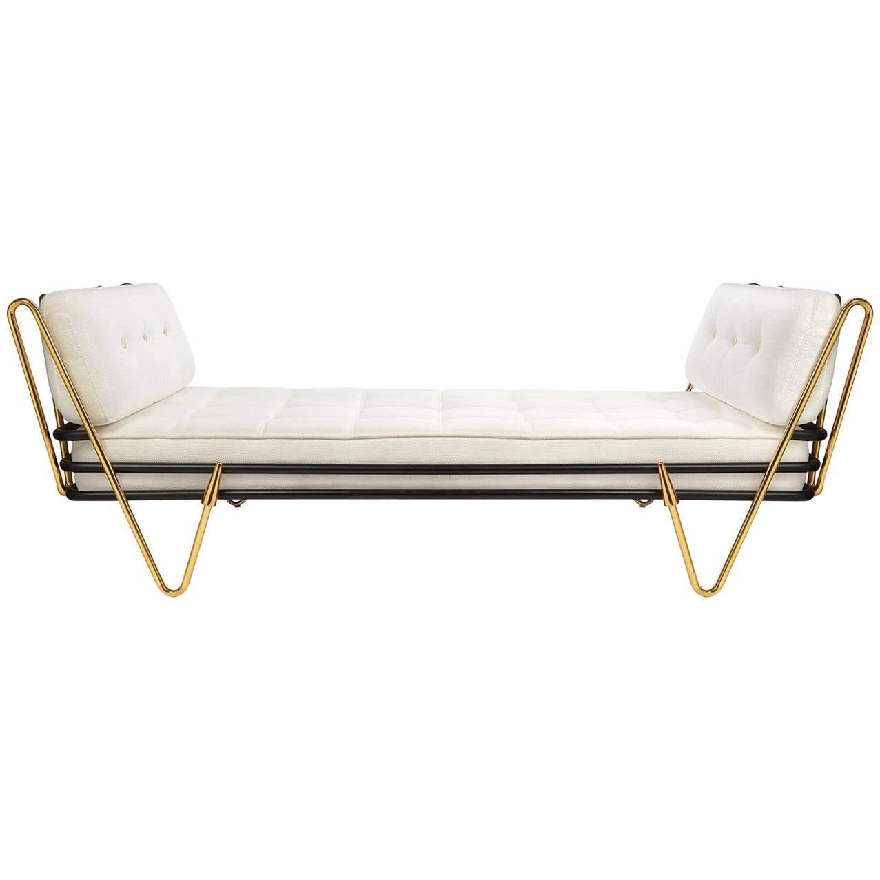 Maxime Brass Daybed For Sale