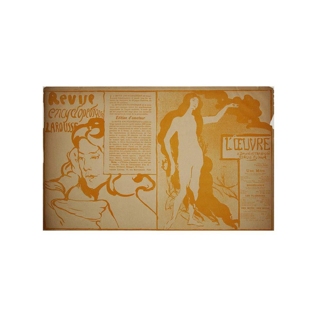 Programma illustrato del 1896 di Maxime Dethomas - Théâtre de l'oeuvre in vendita 3