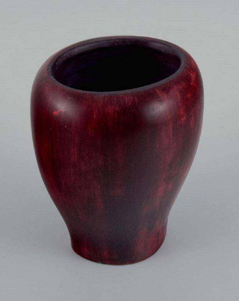 Smaltato Maxime Fillon, ceramista francese, vaso unico in ceramica, circa 1970 in vendita