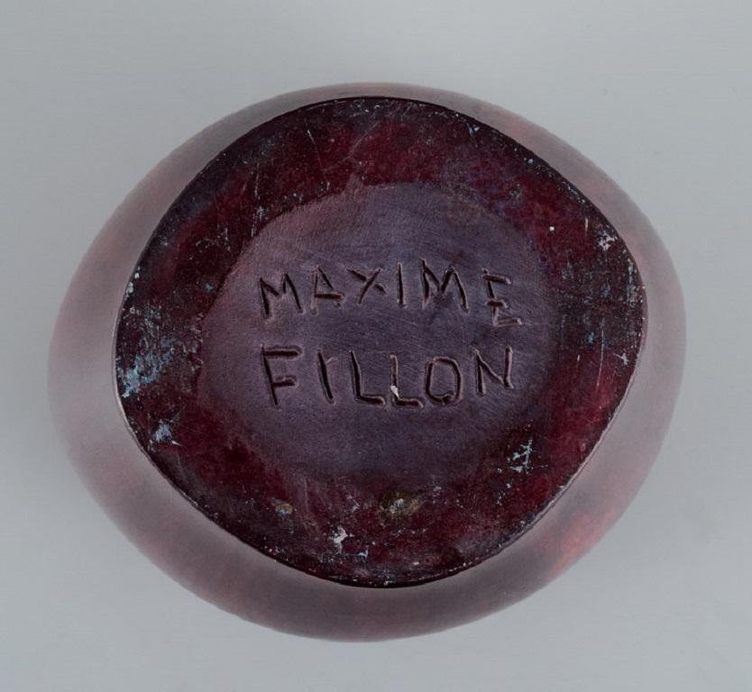 Fine XX secolo Maxime Fillon, ceramista francese, vaso unico in ceramica, circa 1970 in vendita