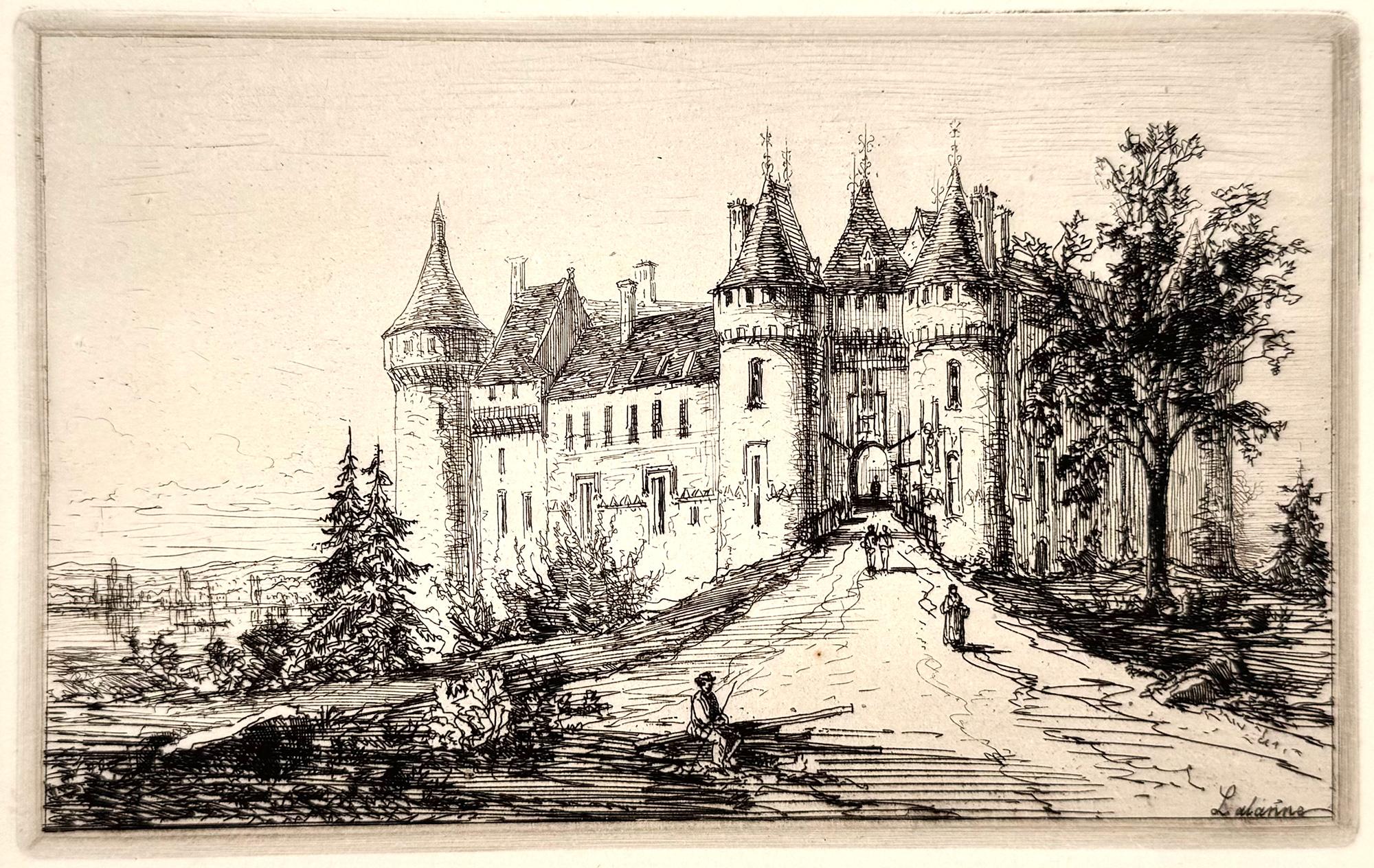 Landscape Print Maxime Lalanne - Château de Chaumont