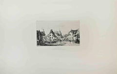 Cusset (Environs de Vichy) - Etching by Maxime Lalanne - 1864 ca.