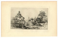 "Fribourg" original etching