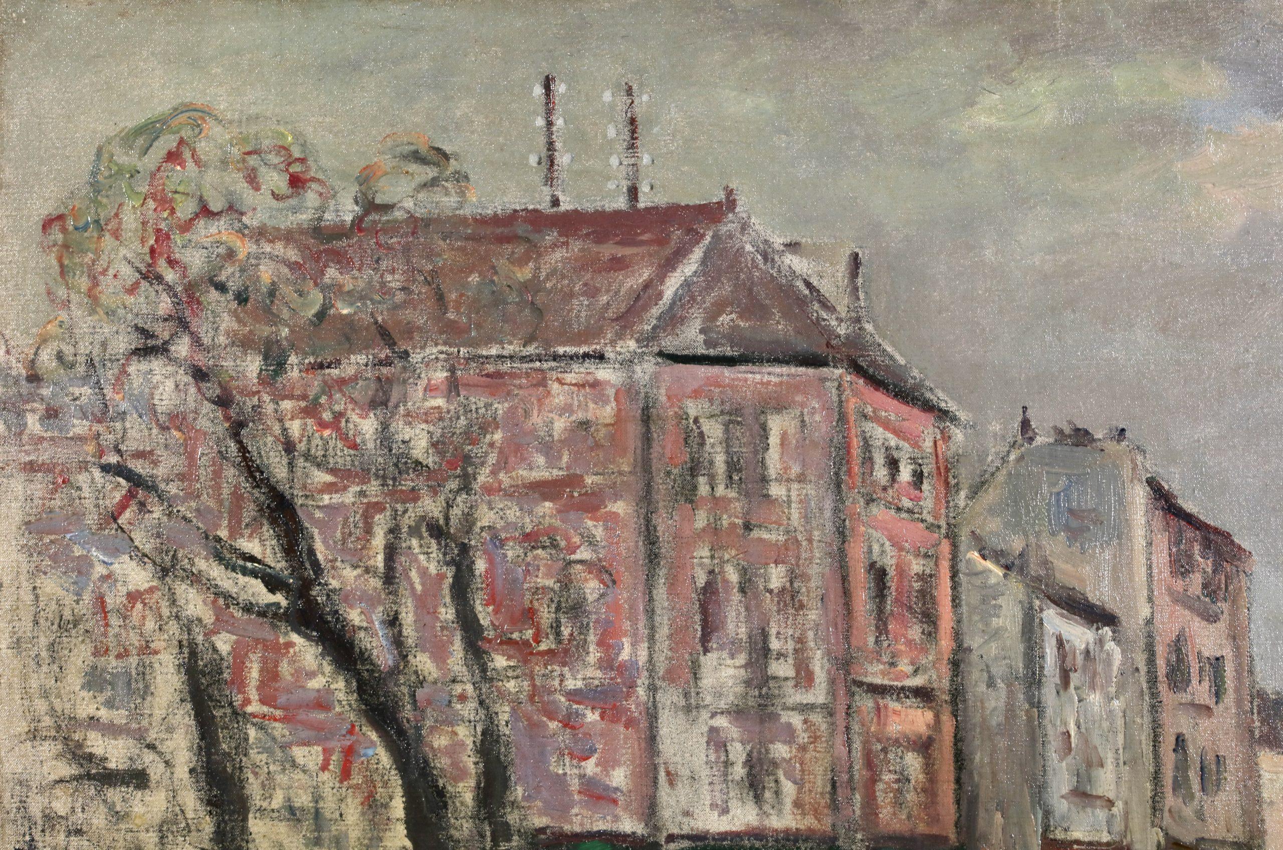 Paris - Les Inondations - Impressionistische Landschaft, Ölgemälde von Maxime Maufra im Angebot 2