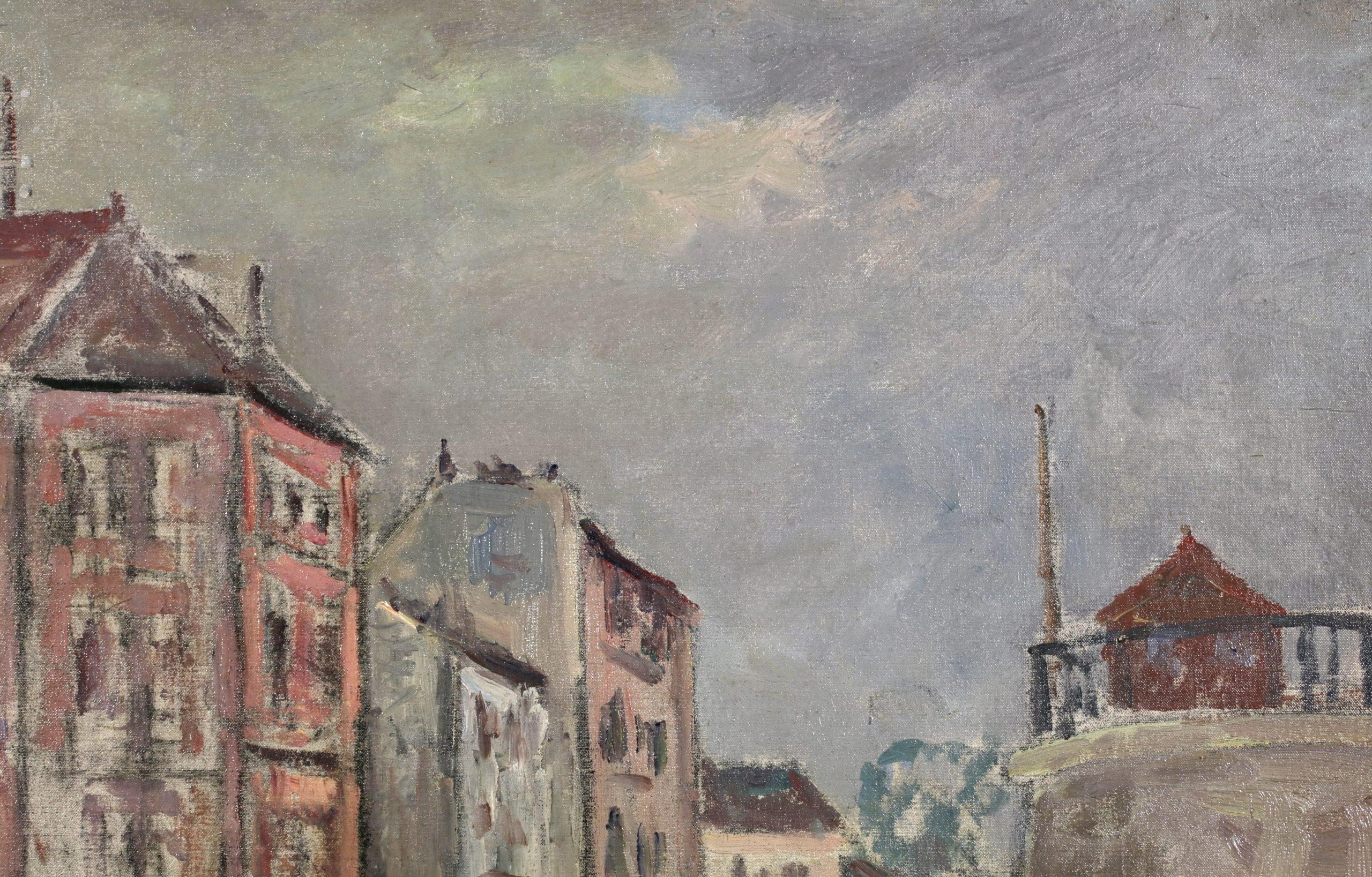 Paris - Les Inondations - Impressionistische Landschaft, Ölgemälde von Maxime Maufra im Angebot 3