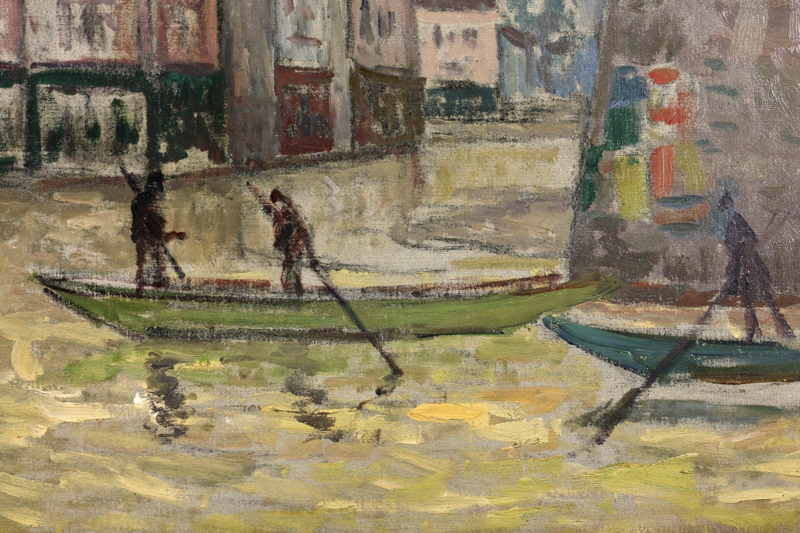 Paris - Les Inondations - Impressionistische Landschaft, Ölgemälde von Maxime Maufra im Angebot 8
