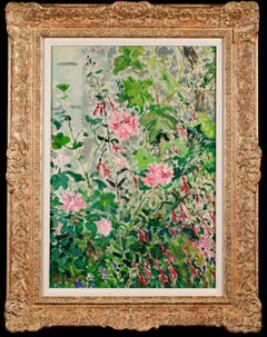 Roses et Fuschias - Impressionist Still Life Oil Painting by Maxime Maufra