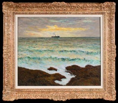 Soir D'Orage - Pintura al óleo paisaje marino impresionista de Maxime Maufra