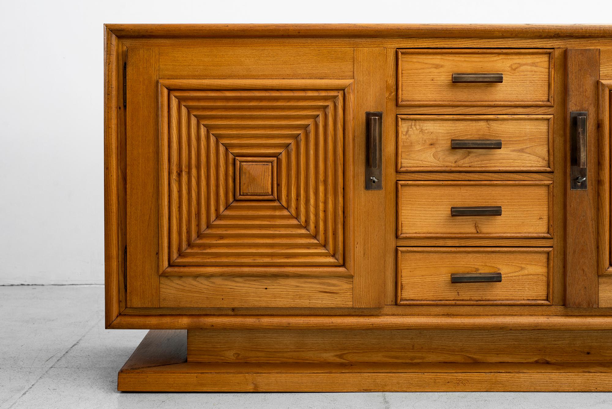 Oak Maxime Old Attributed Cabinet