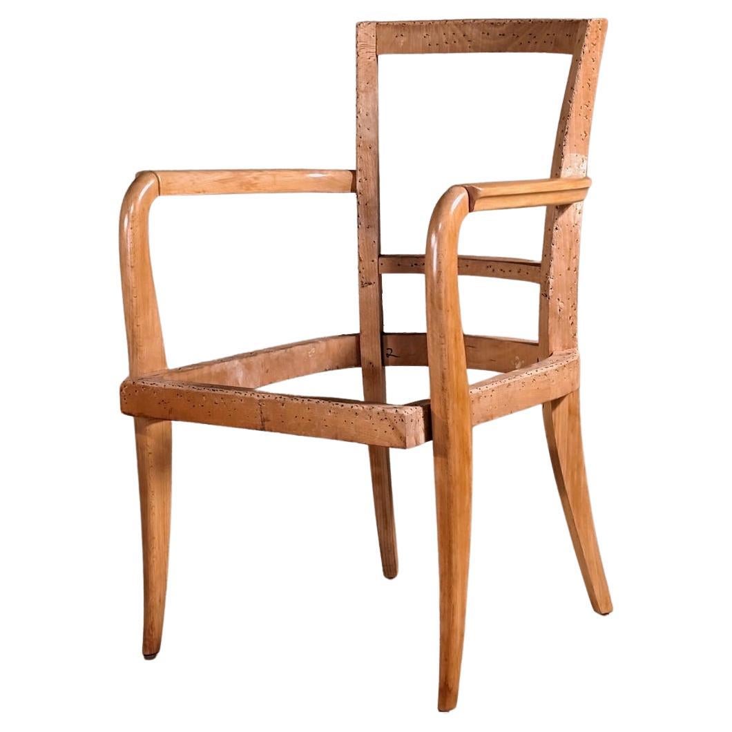 Maxime Old French Art Deco single armchair in sycamore