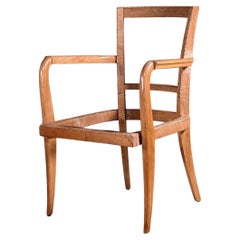 Maxime Old poltrona singola francese Art Deco in sicomoro