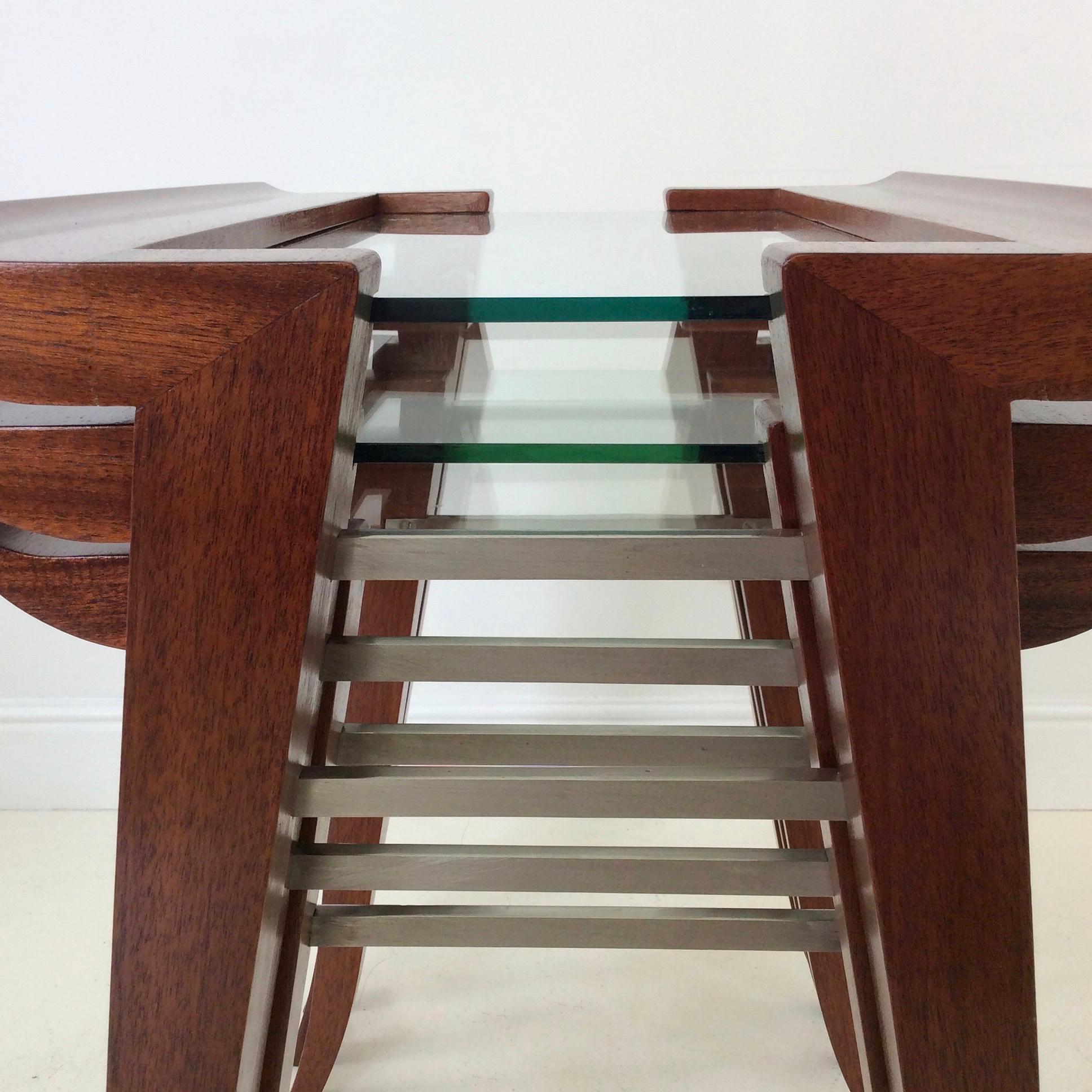 Maxime Old Nesting Tables, circa 1940, France 5
