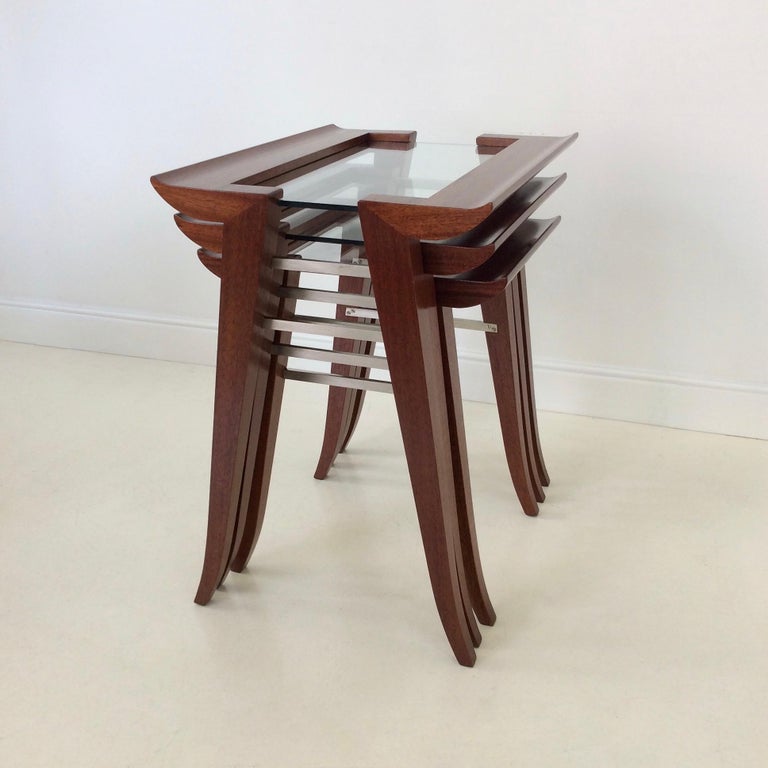 Maxime Old Nesting Tables, circa 1940, France For Sale 1