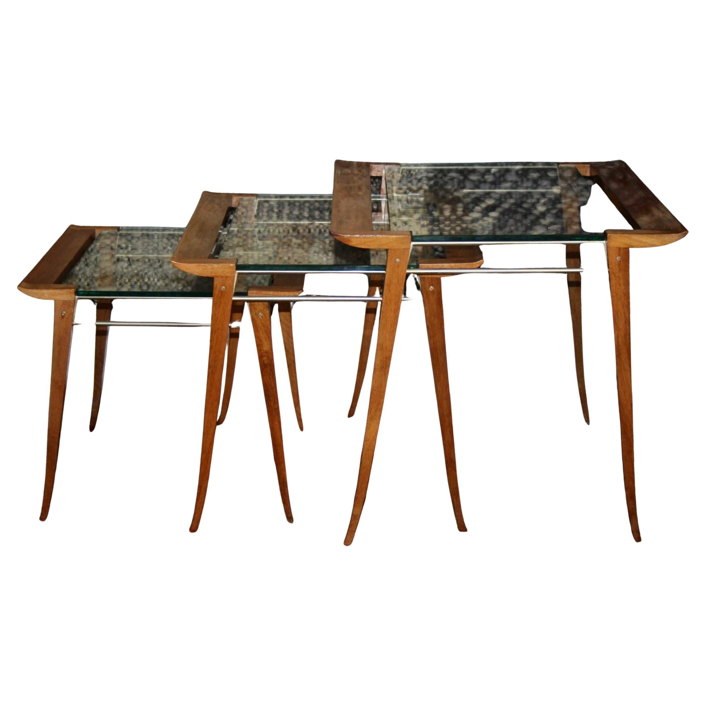 Tables gigognes Maxime Old, circa 1940, France en vente