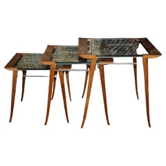 Maxime Old Nesting Tables, circa 1940, France
