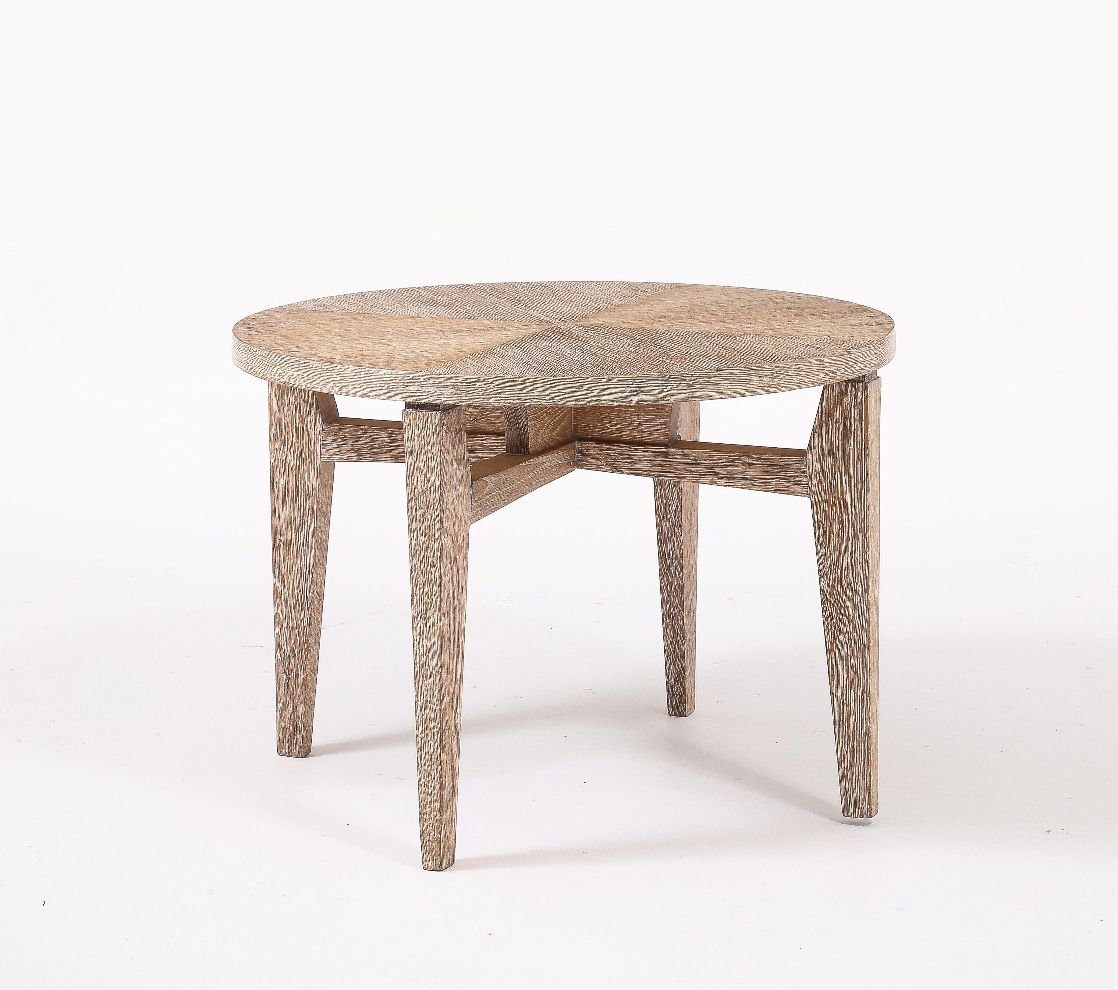 Maxime Old Oak Cocktail Table, France 1940's In Good Condition For Sale In New York, NY