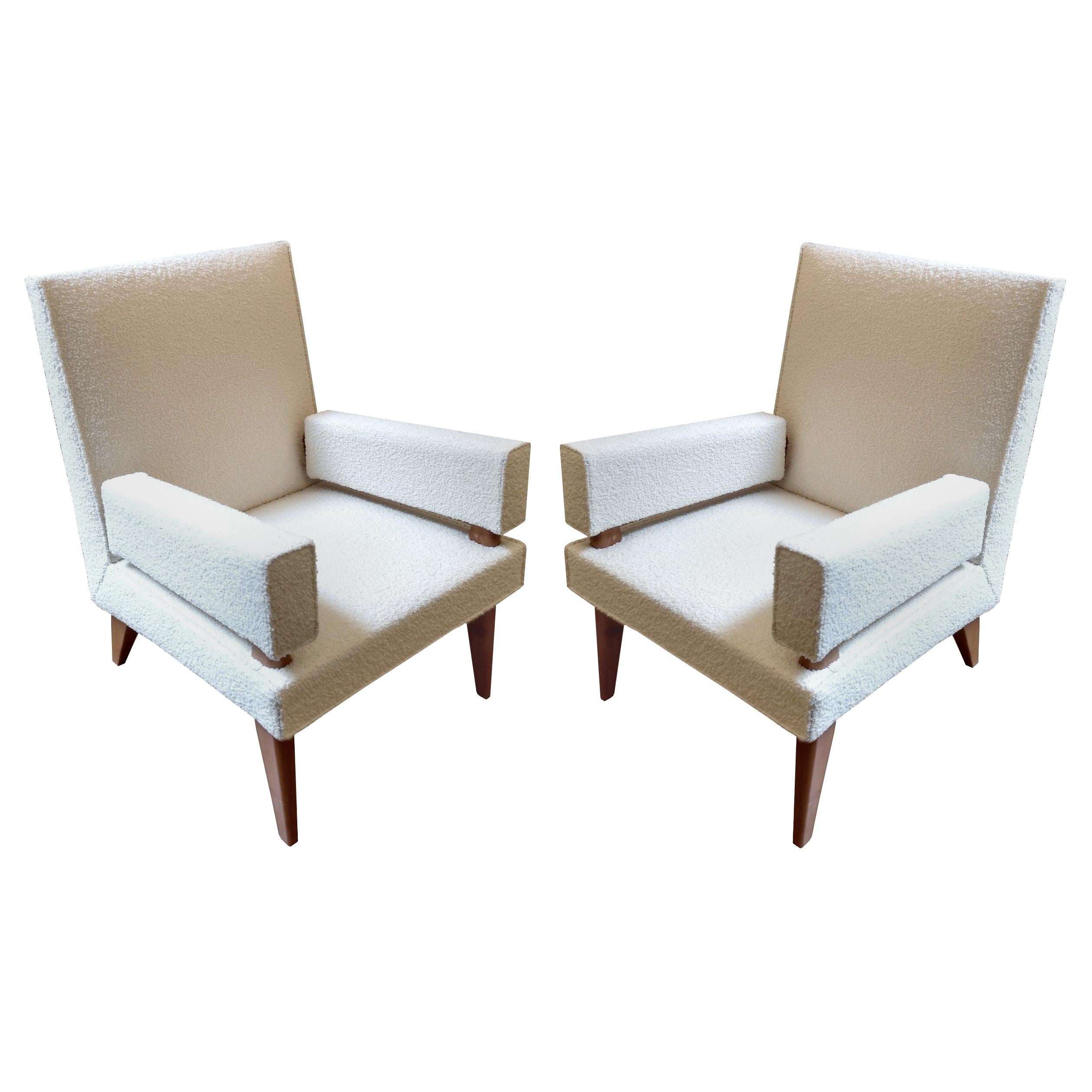 Maxime Old, Pair of Armchairs 369 Model, France, 1955-1958