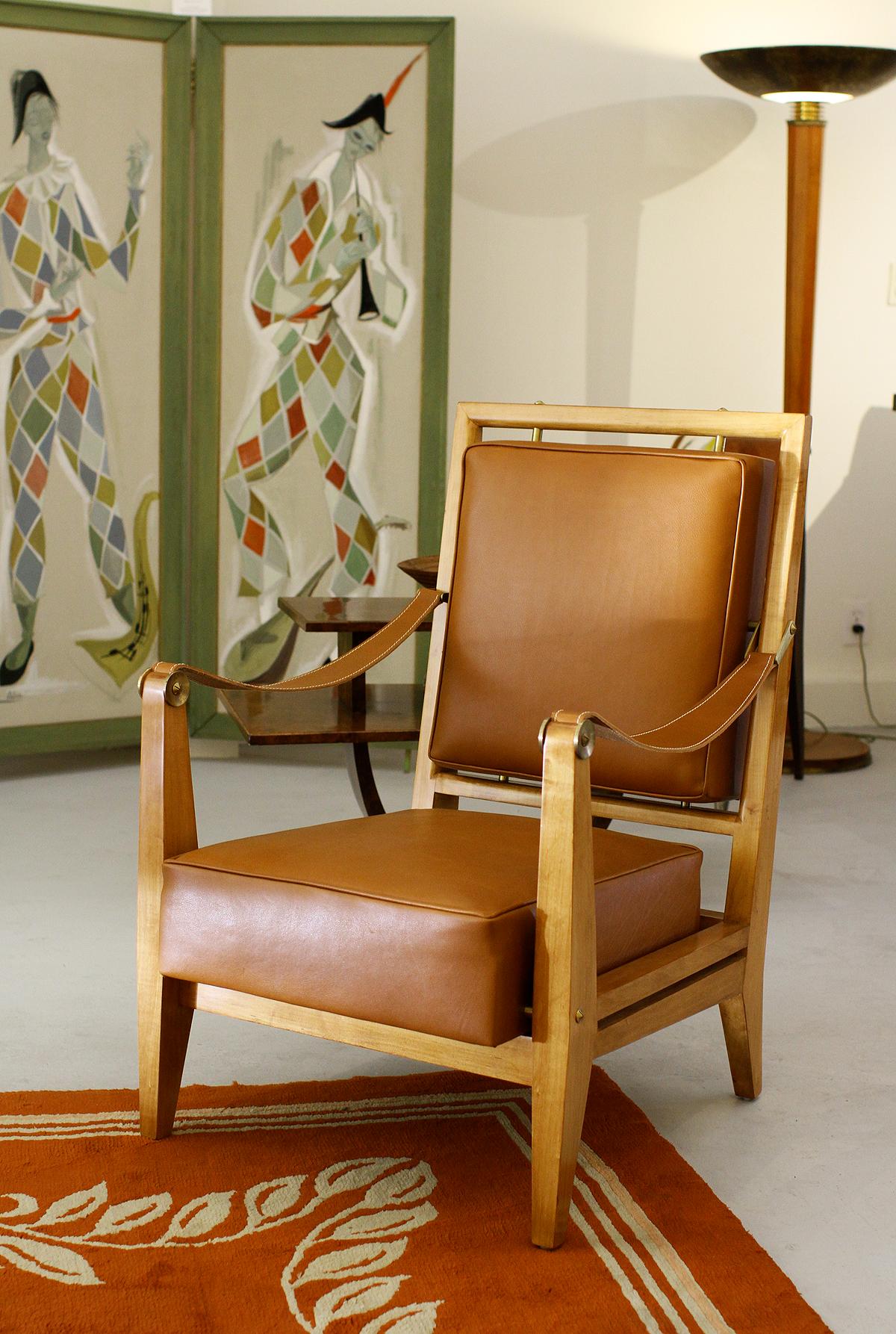 Maxime Old, Rare pair of armchairs from the Marhaba Hotel in Morocco For Sale 1