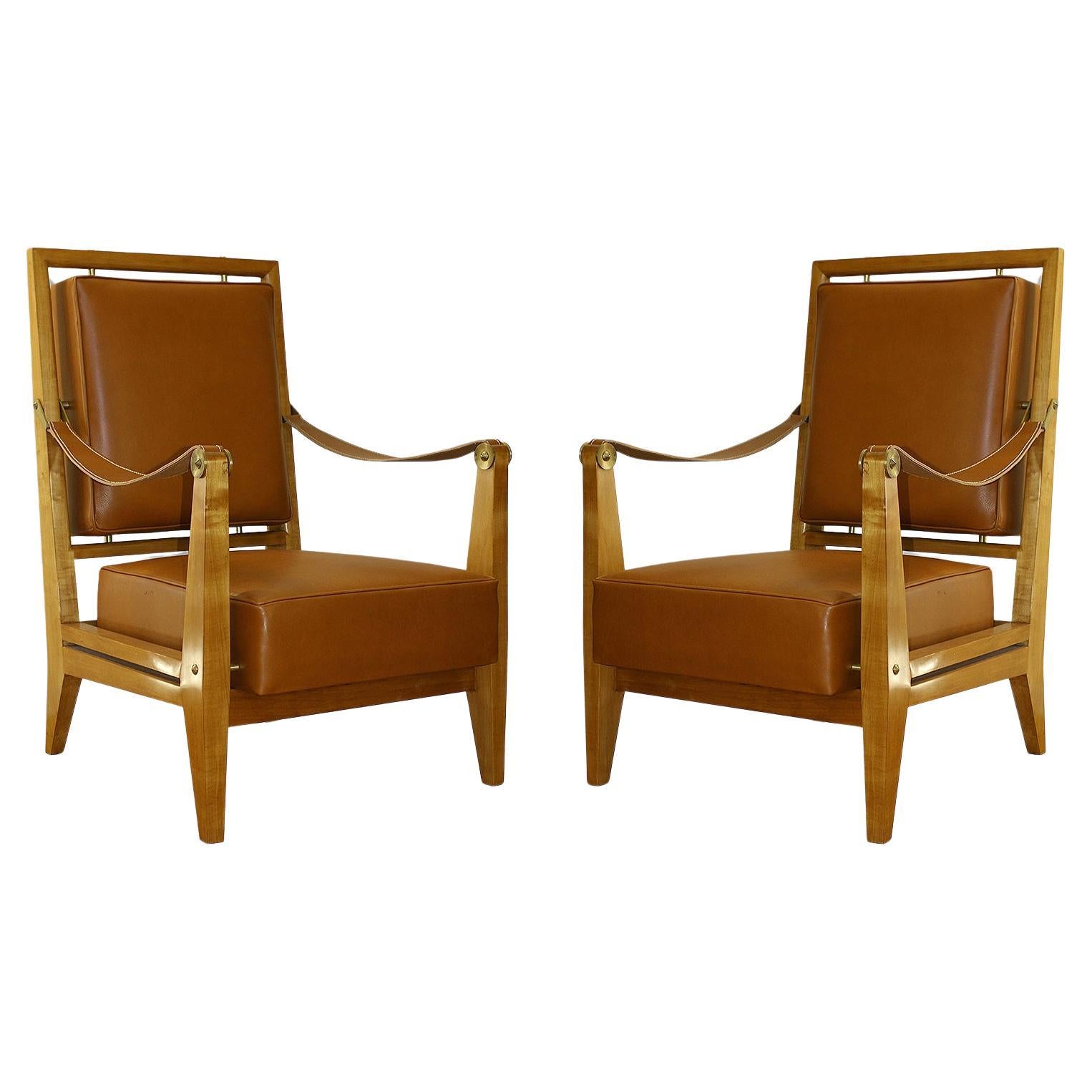 Paire de fauteuils Maxime Old, rares de l'hôtel Marhaba au Maroc en vente