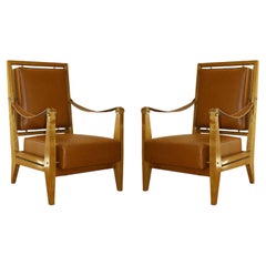 Maxime Old, Rare pair of armchairs from the Marhaba Hotel in Morocco