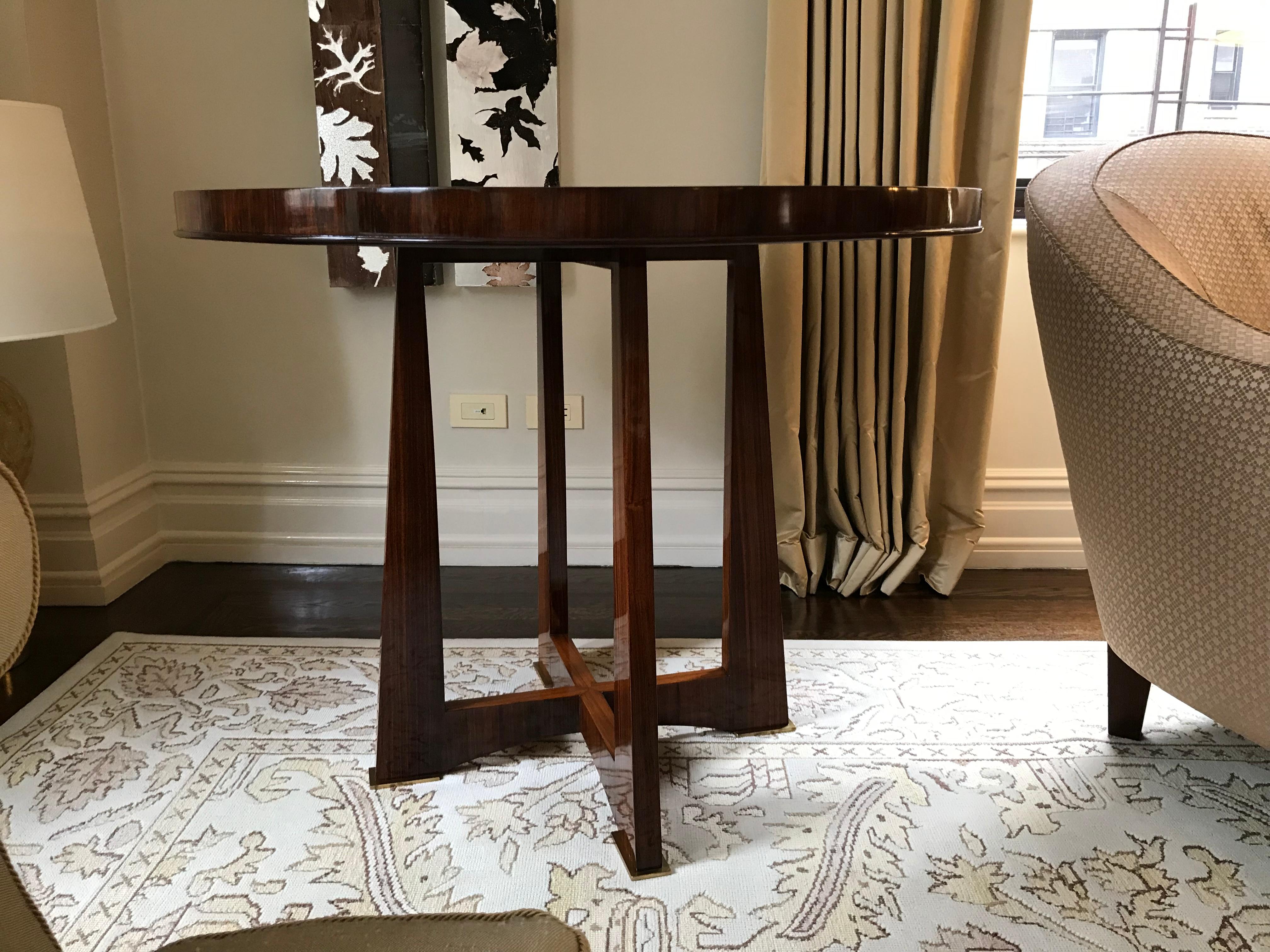 Maxime Old Rosewood Center Table In Excellent Condition For Sale In New York, NY