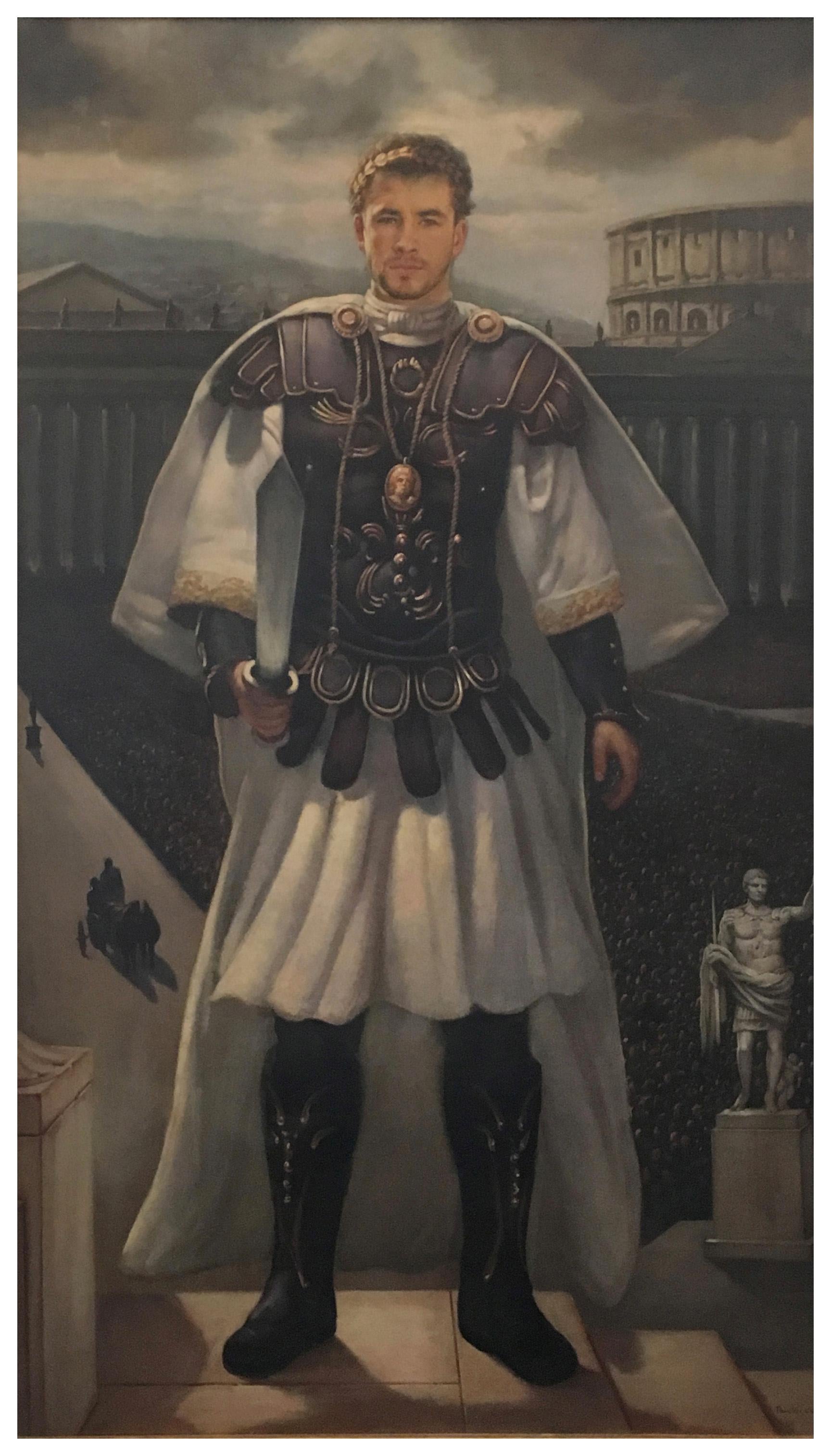Maximilian Ciccone Portrait Painting - COMMODO - Italian School -  Italia - Figurative -  Oil on canvas painting