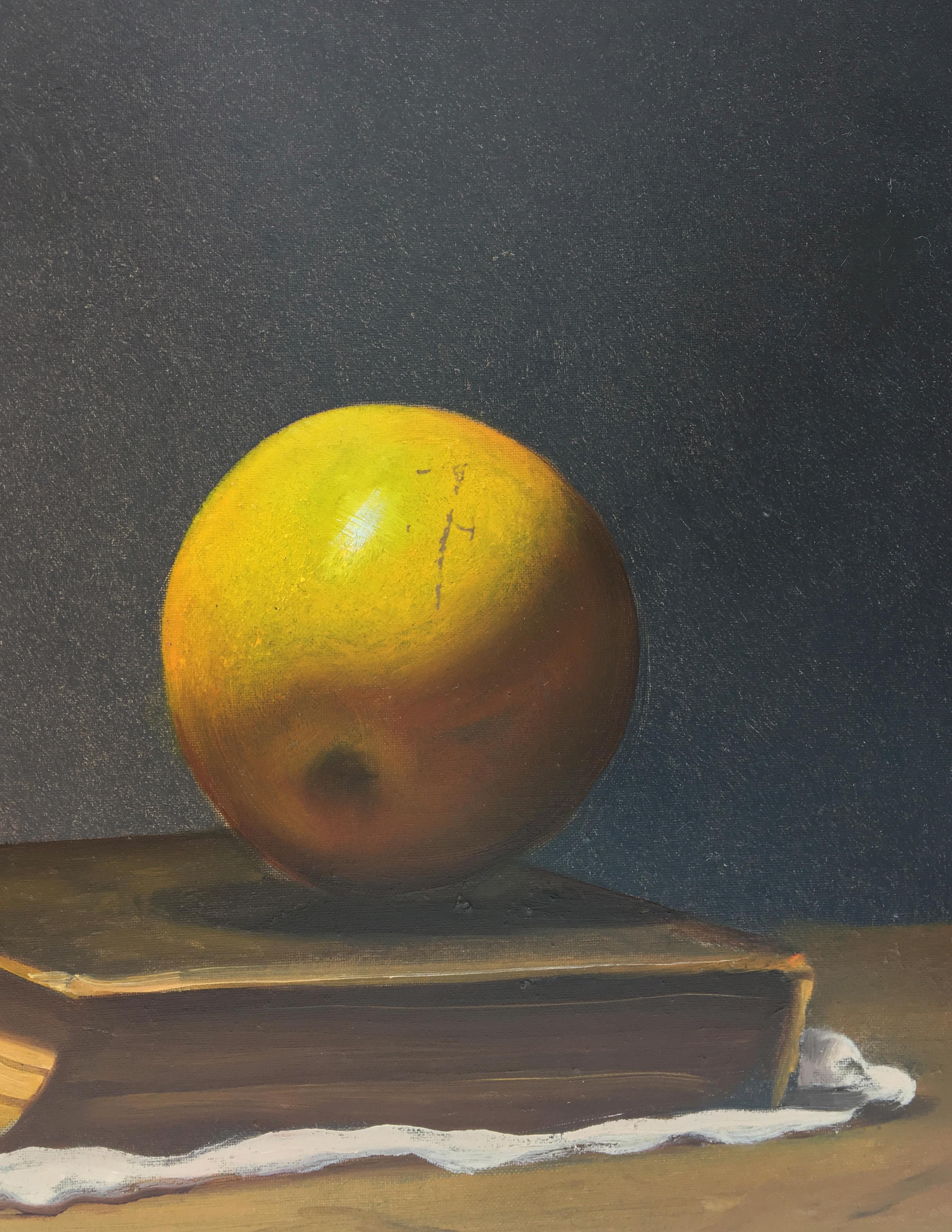 EMBRACE OF FRUIT - Italian still life oil on canvas painting, Maximilian Ciccone 2